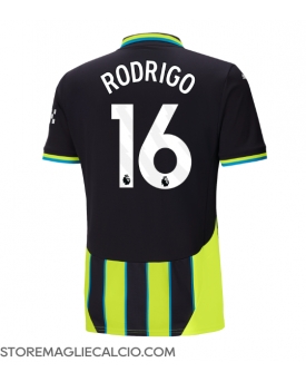 Manchester City Rodri Hernandez #16 Maglia Gara Trasferta Repliche 2024-25